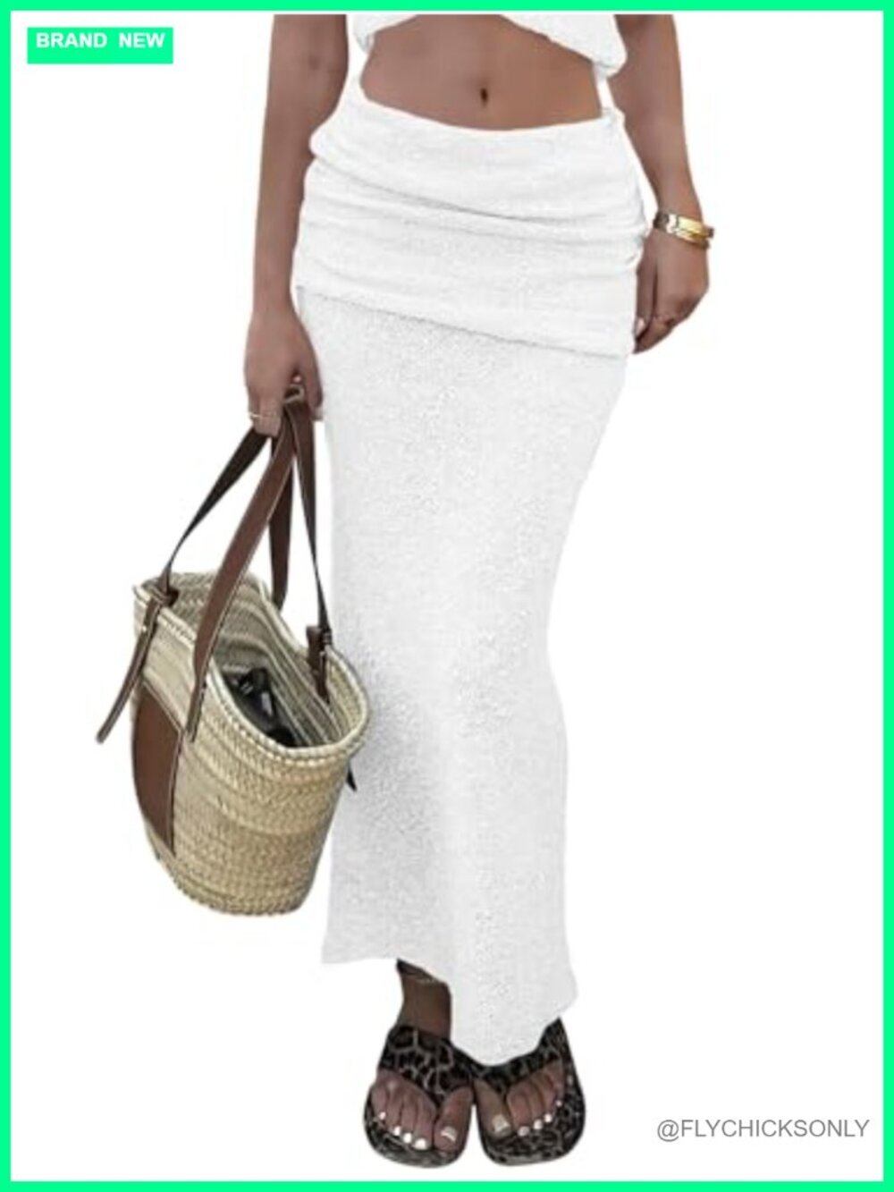 Sheer Knit Maxi Swimsuit Cover Up Skirt
